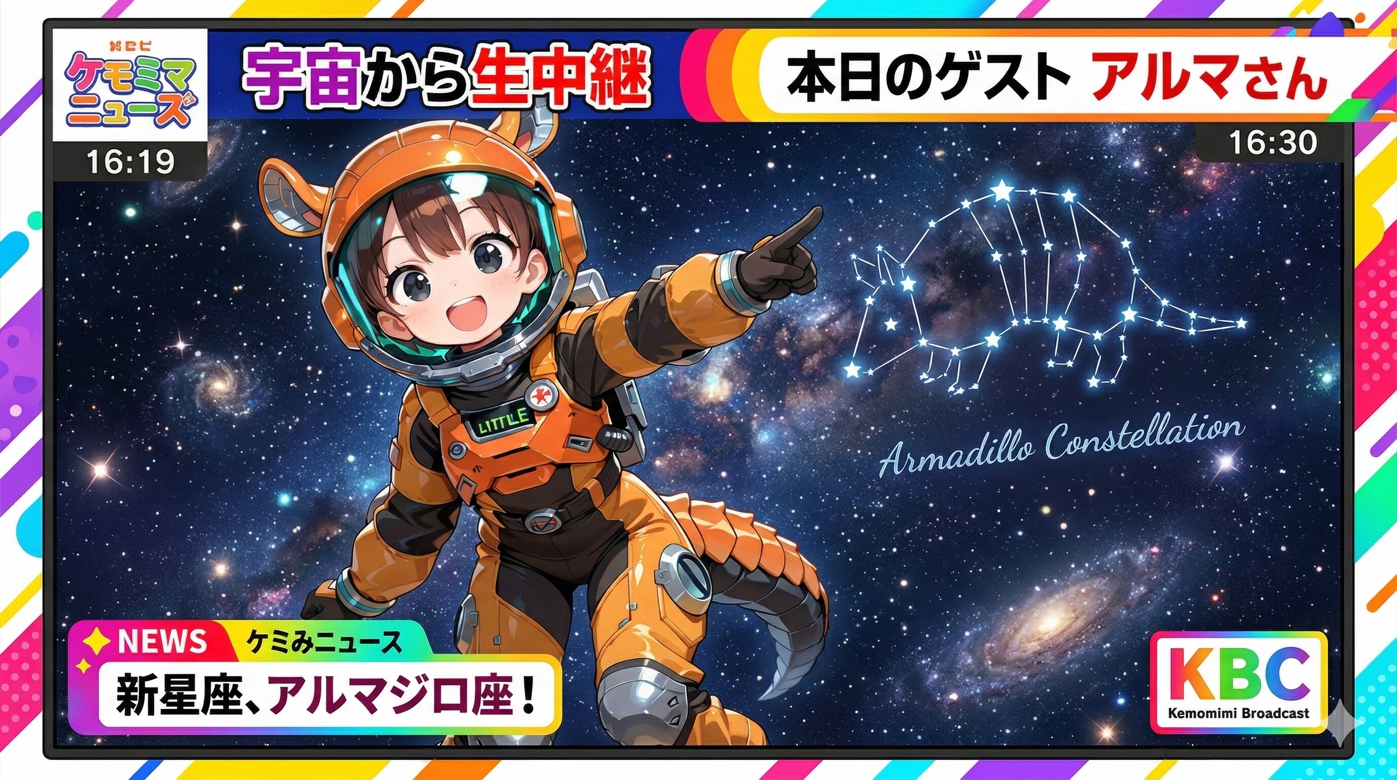 ゲストのアルマさんがアルマジロ座を解説！ | の人気AIイラスト・グラビア