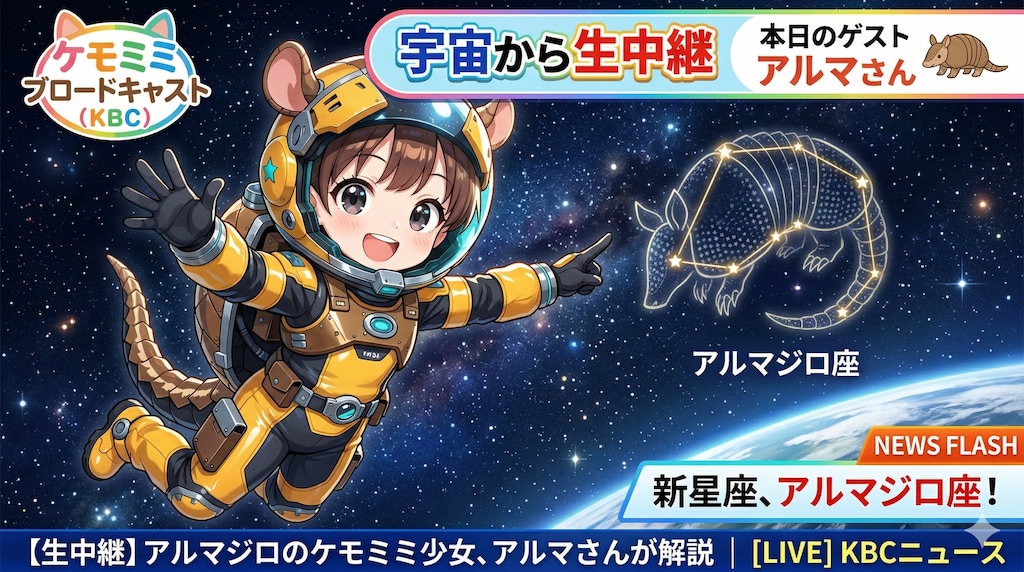ゲストのアルマさんがアルマジロ座を解説！