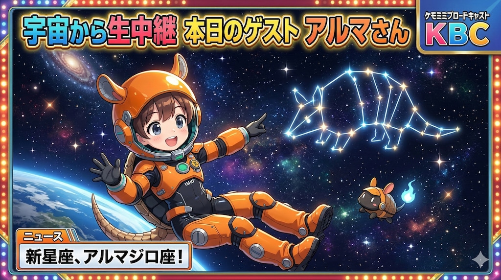 ゲストのアルマさんがアルマジロ座を解説！