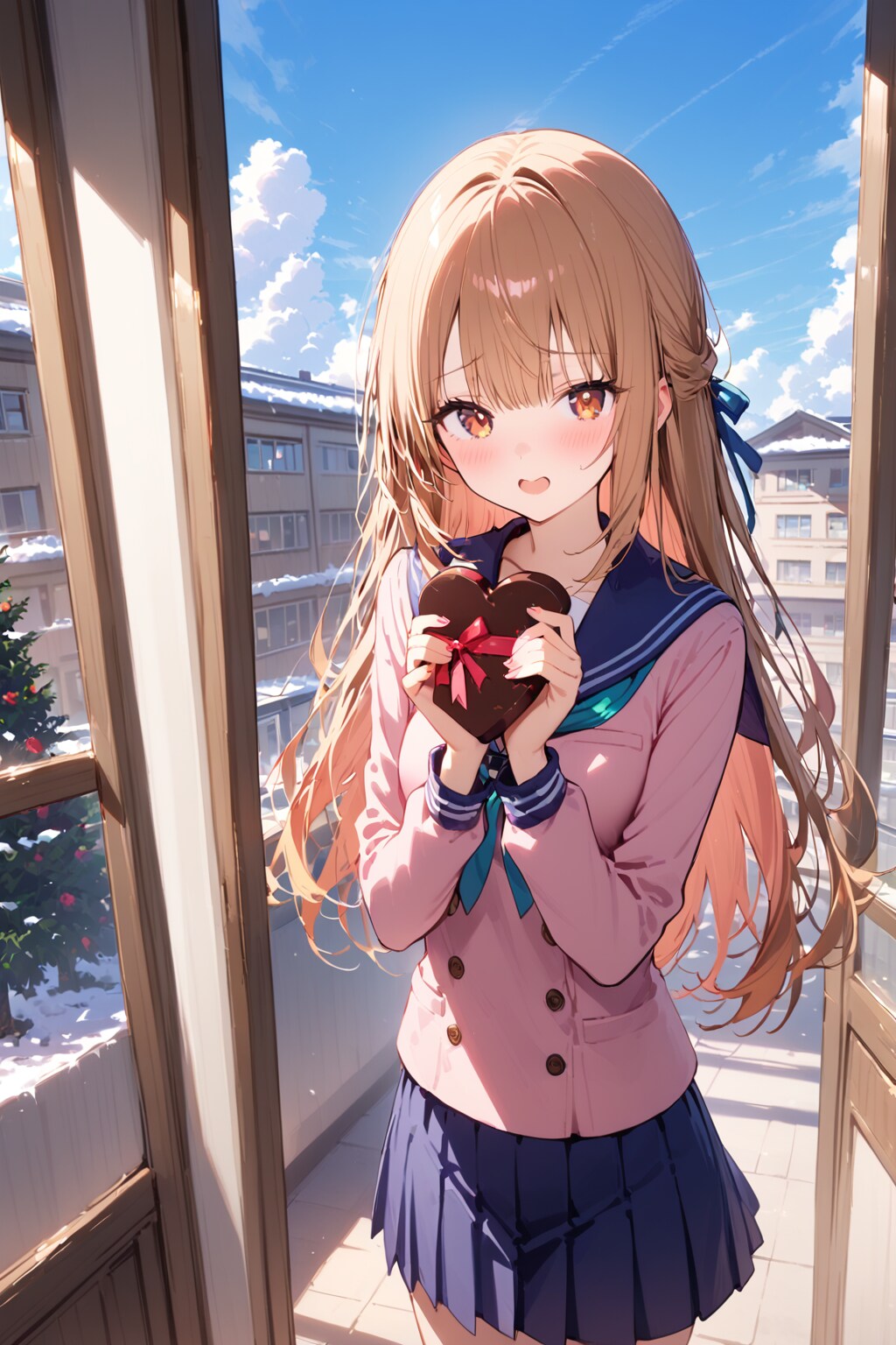 「あの」「受け取ってください」💝