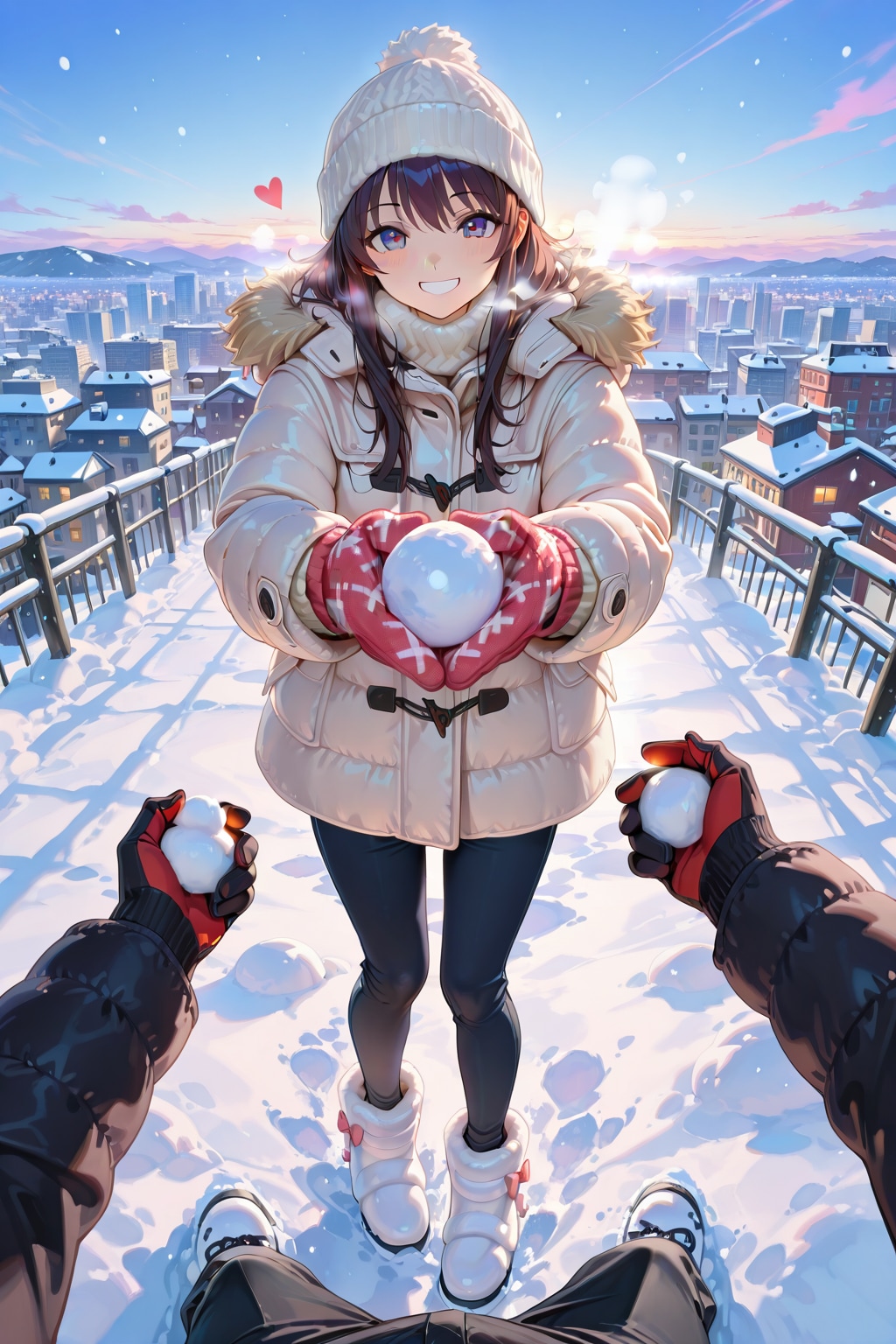 雪、積もったね♪