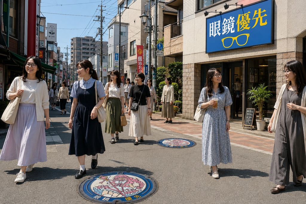 眼鏡優先の街
