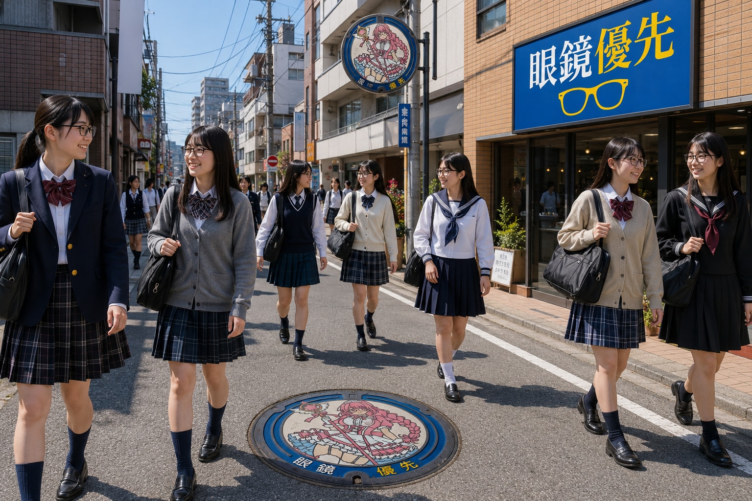 眼鏡優先の街