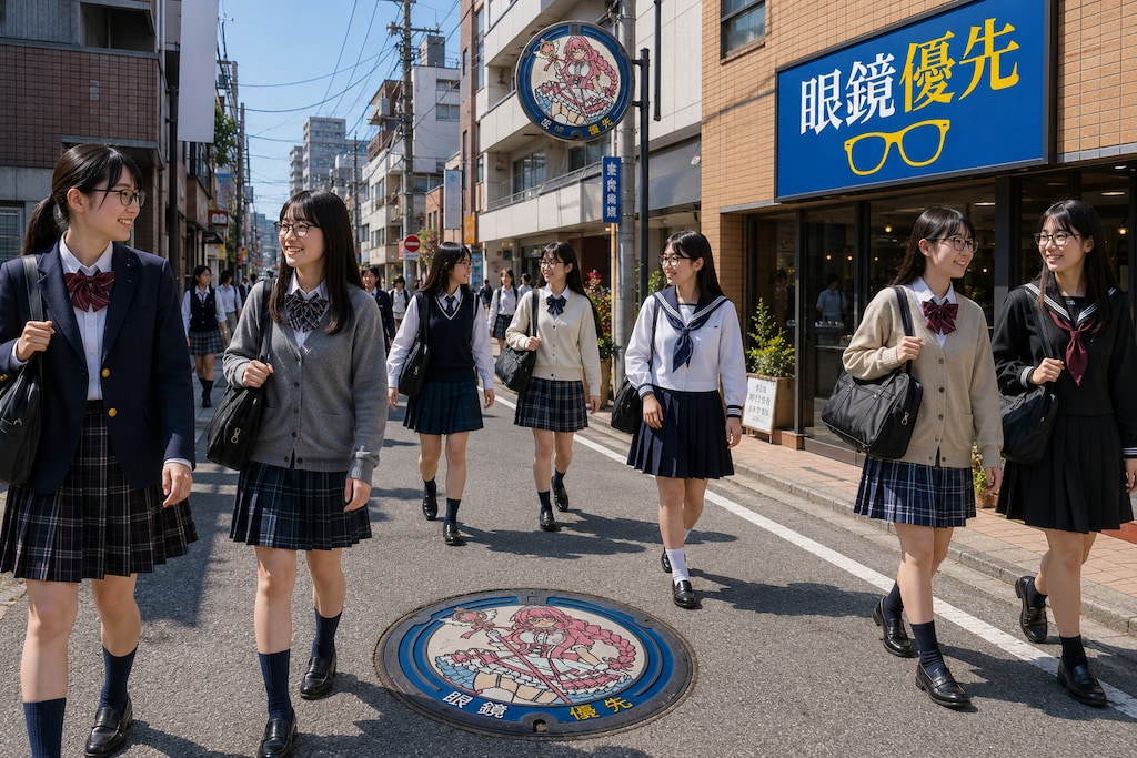 眼鏡優先の街