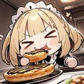 "お好み" のレンジが広過ぎる系お好み焼きを食す系メイドちゃん 2枚目