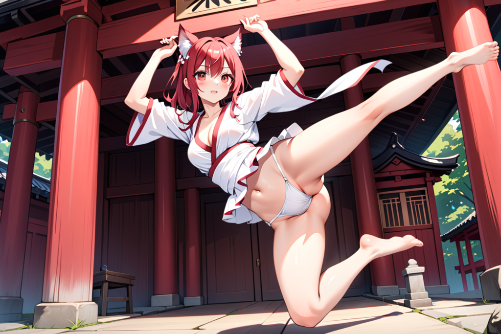 ラジオ体操をやってると開脚の時だけ凄い撮影される