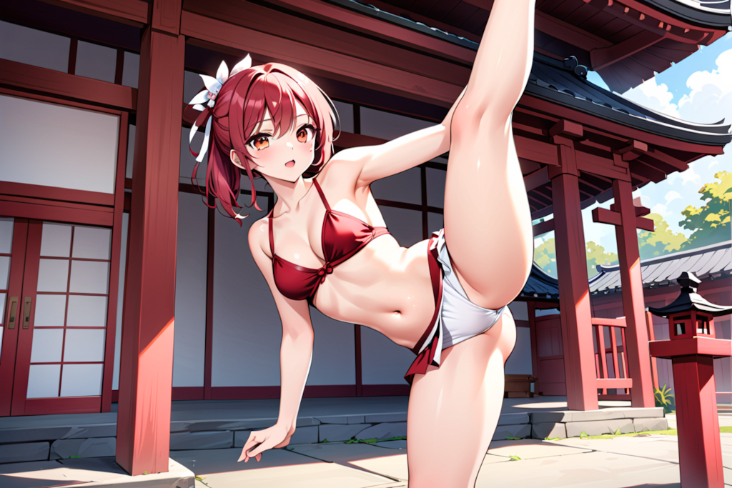 ラジオ体操をやってると開脚の時だけ凄い撮影される