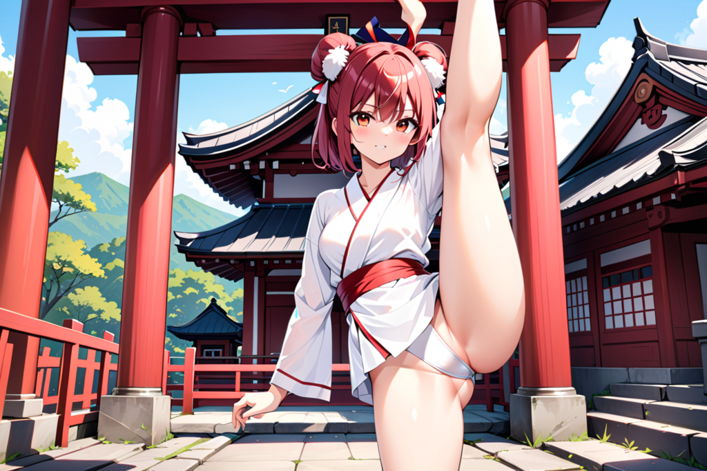 ラジオ体操をやってると開脚の時だけ凄い撮影される