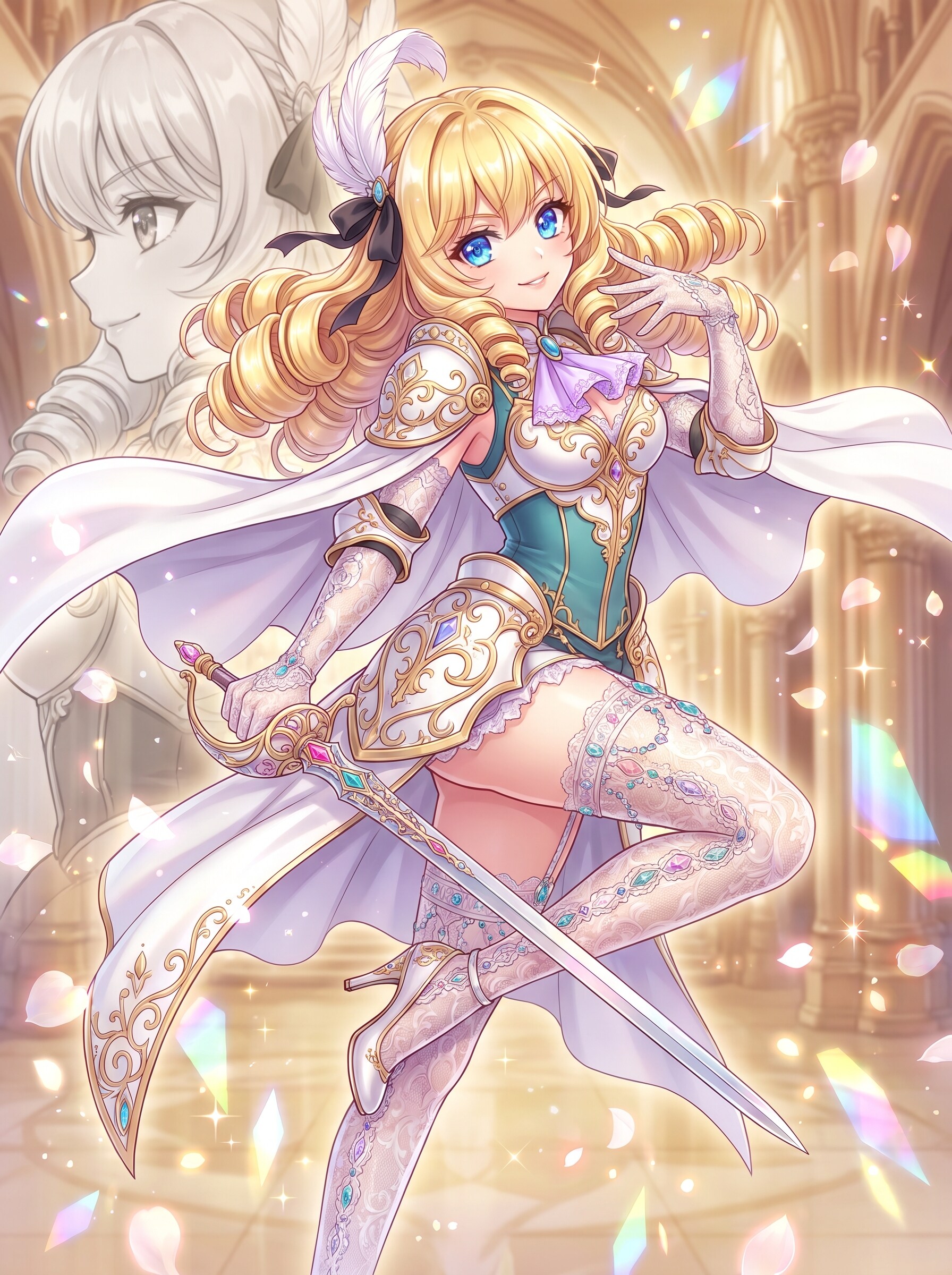 蒼瞳金髪の聖装剣姫
