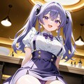 ウエイトレスの座りパンチラ 2枚目