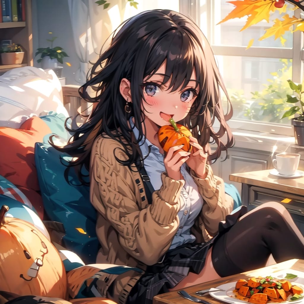 カボチャを食す