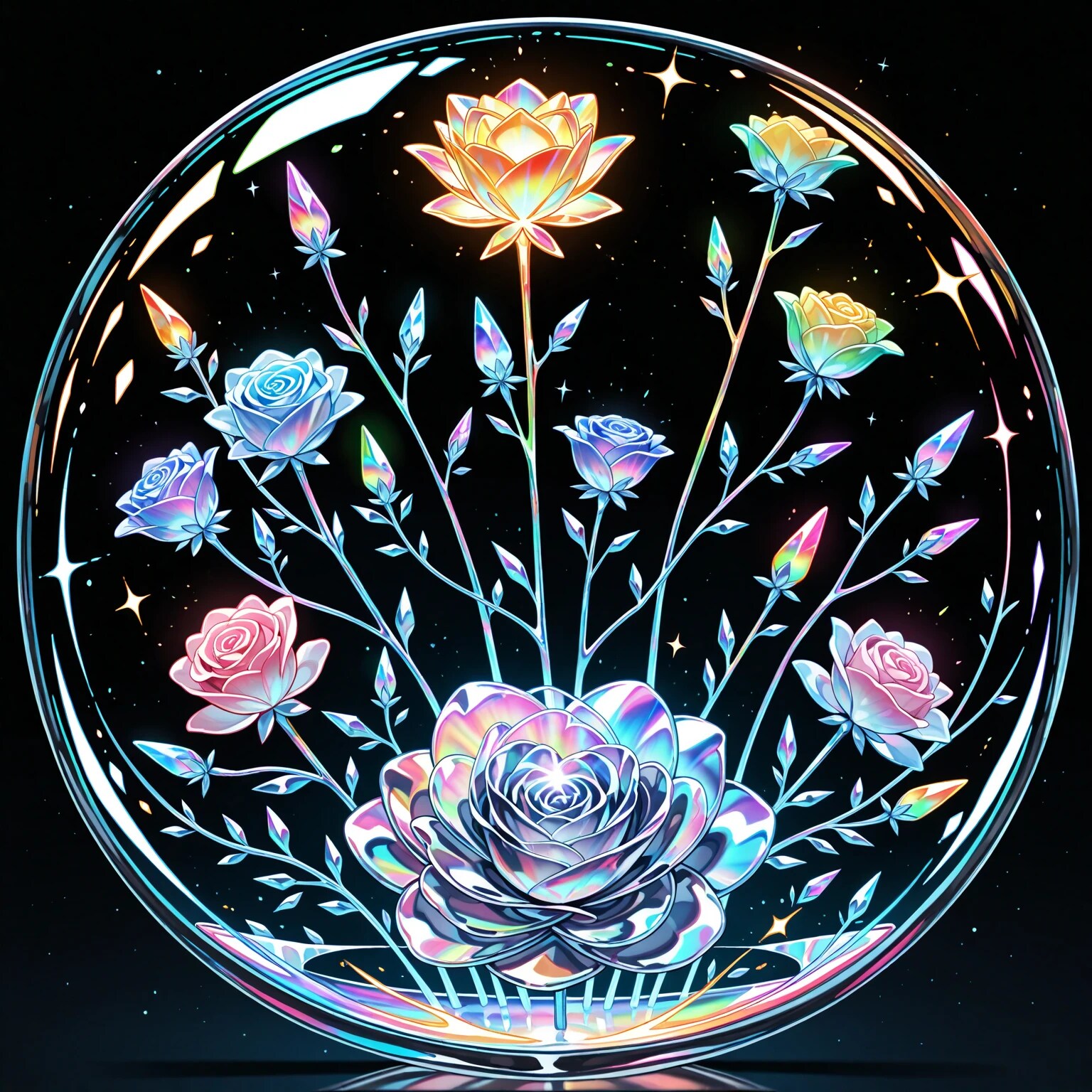 ガラスの花