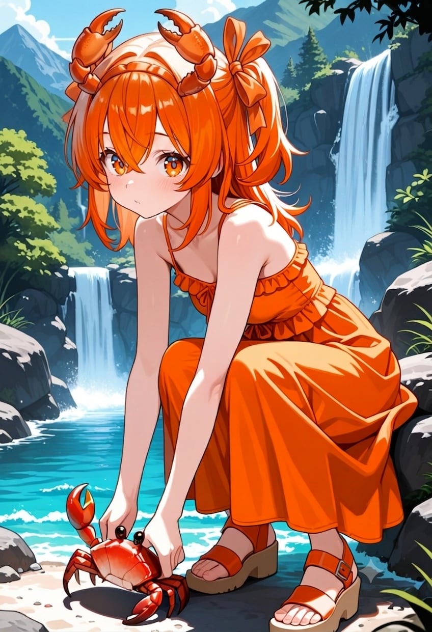 かにすけの沢遊び