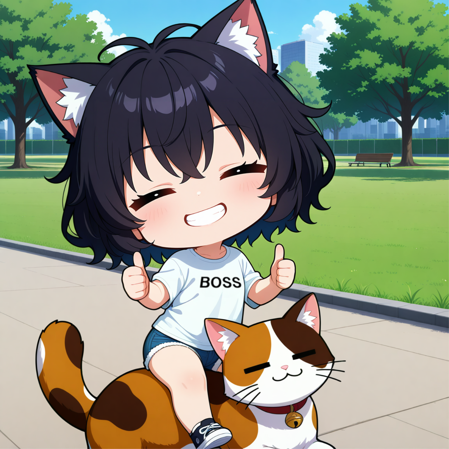 ボス猫コンビ | の人気AIイラスト・グラビア