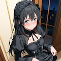 おしっこお漏らしチャレンジ【雪ノ〇雪乃】(ゴシックロリータ) 2枚目