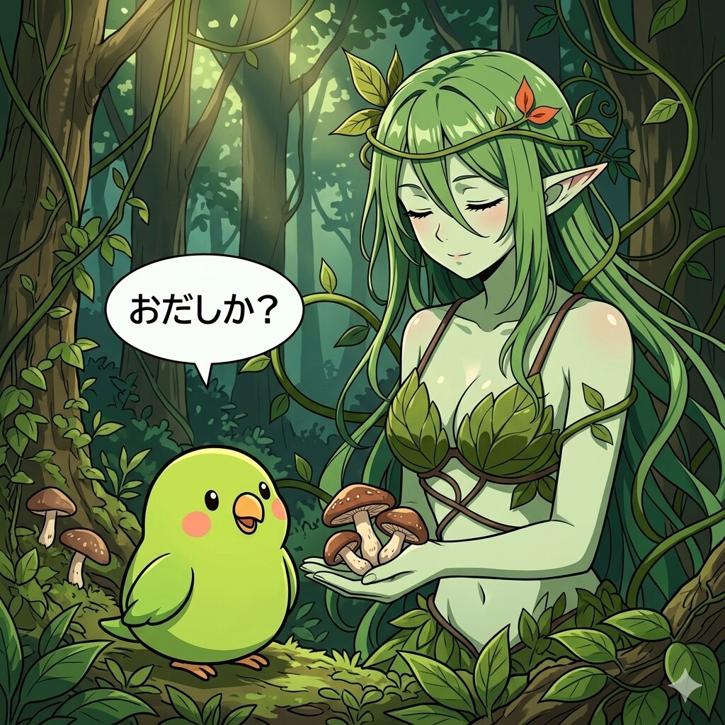 DRYADちゃんと喋るインコ