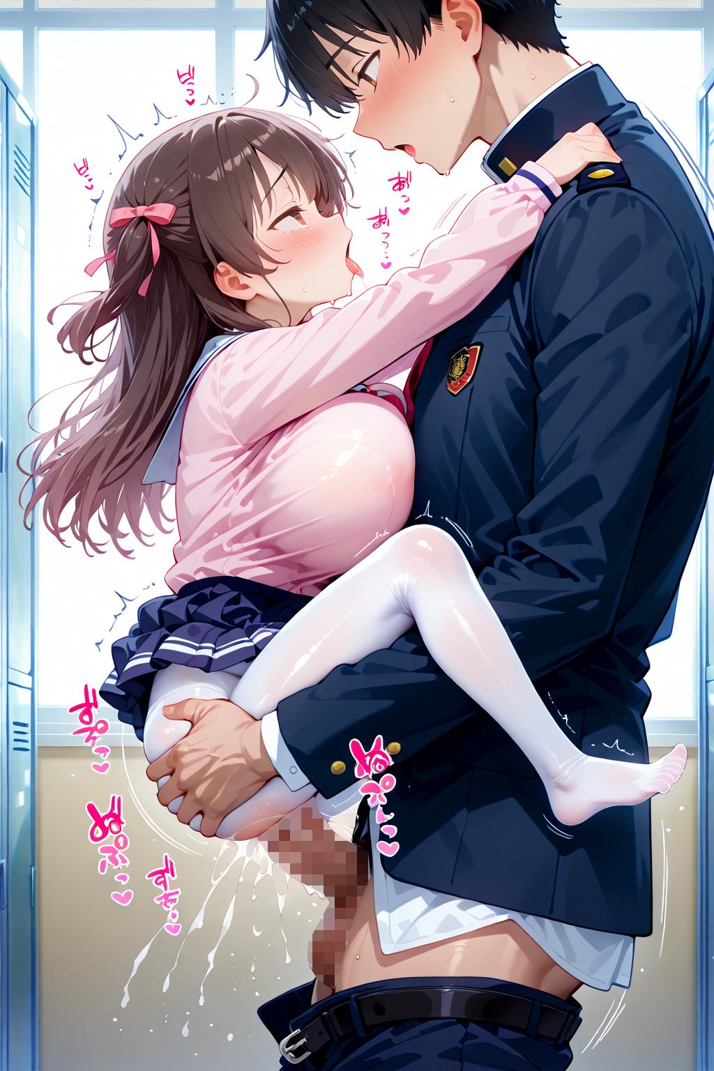 学校で・・・