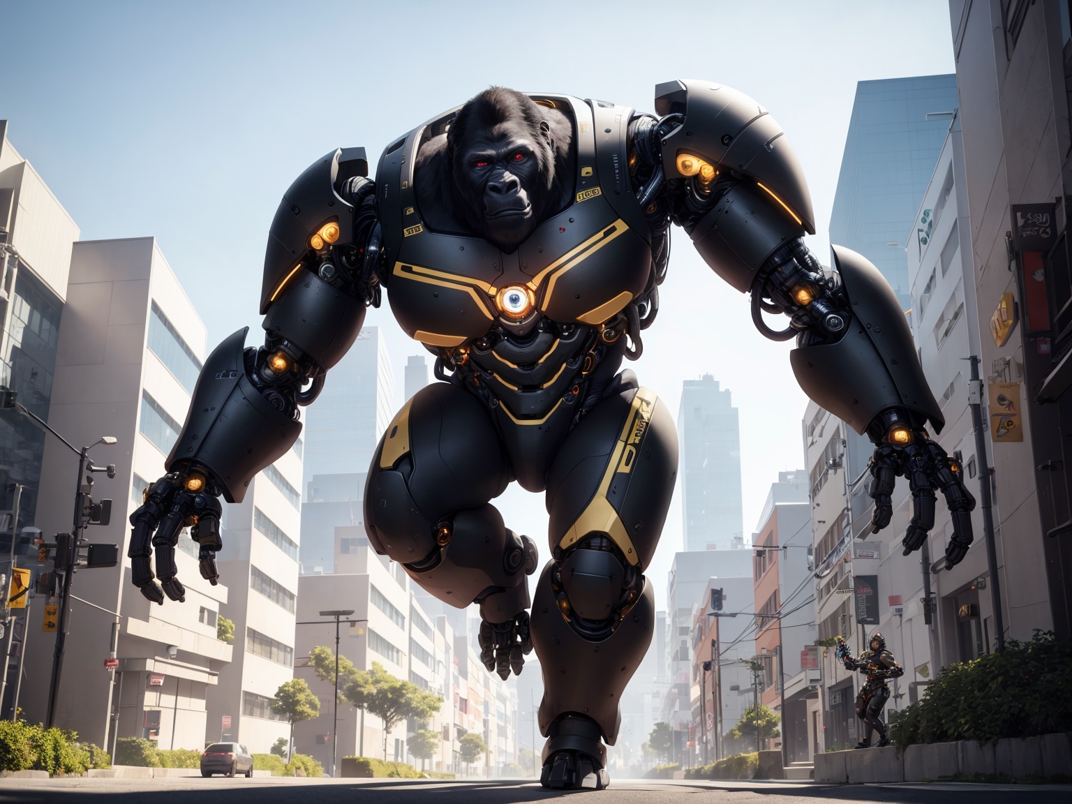 機械仕掛けの大猩猩 その④ | の人気AIイラスト・グラビア