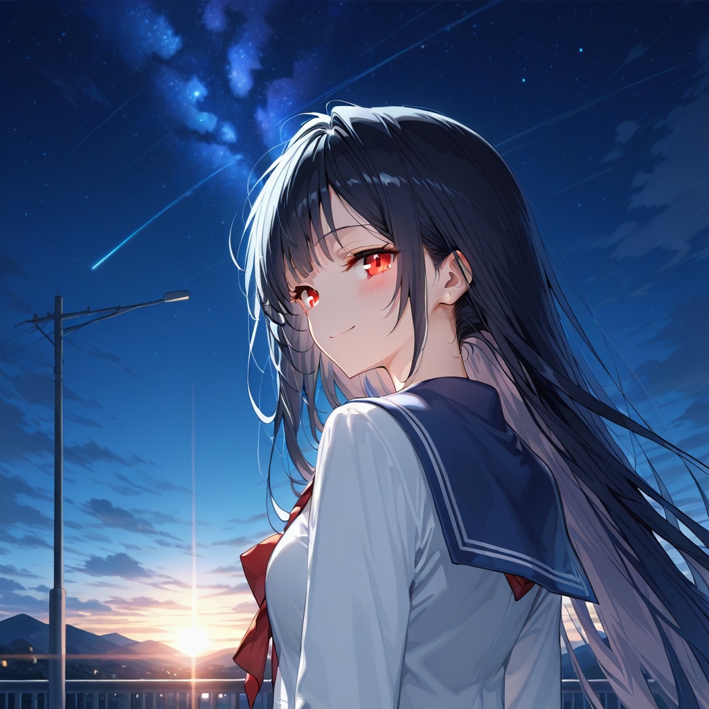 冬の日に昇る朝日とししょちゃんや　弾 | の人気AIイラスト・グラビア