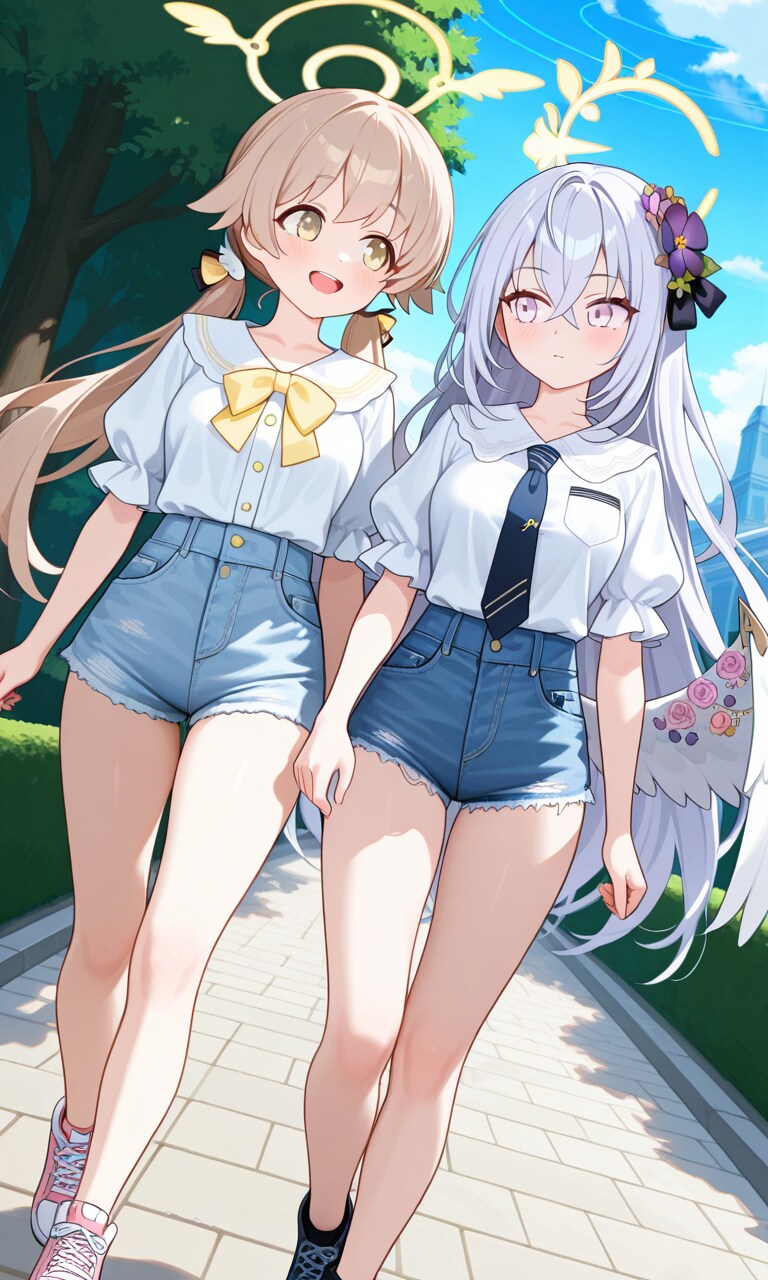 ヒフミとアズサ　夏私服2-5
