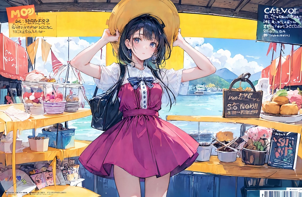 magazine風表紙絵