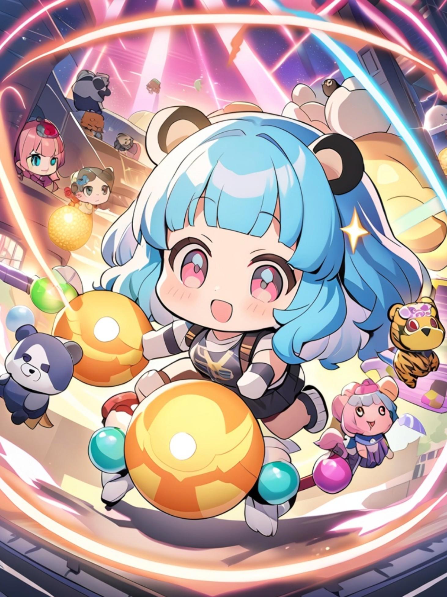 青髪ちゃん | の人気AIイラスト・グラビア