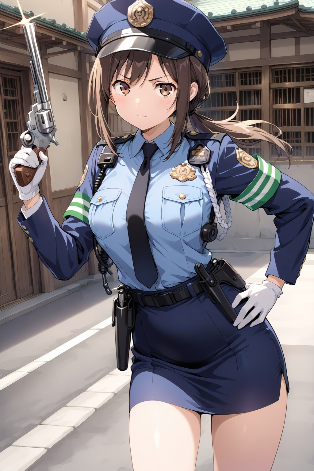 美少女婦人警官
