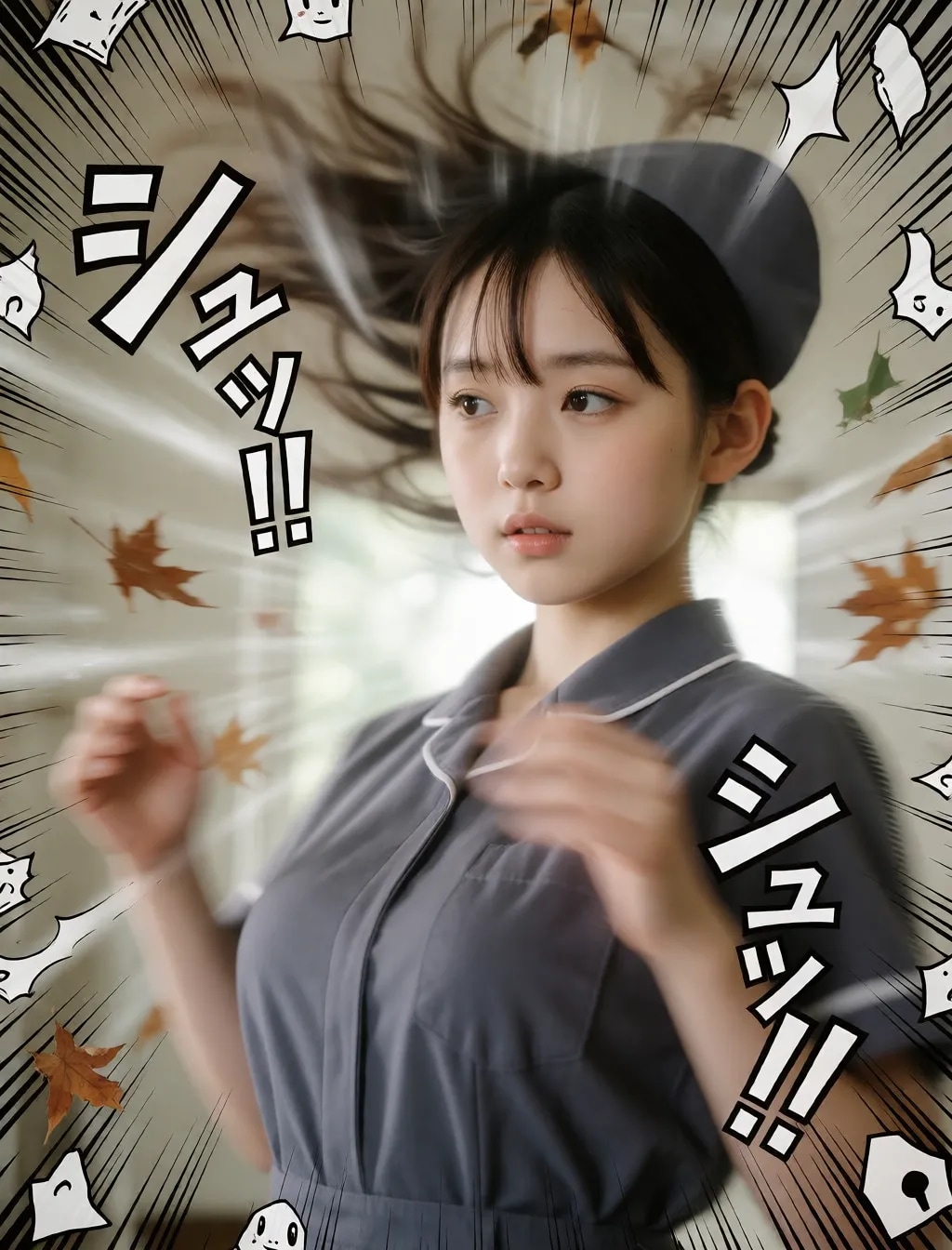 勢いのあるナース