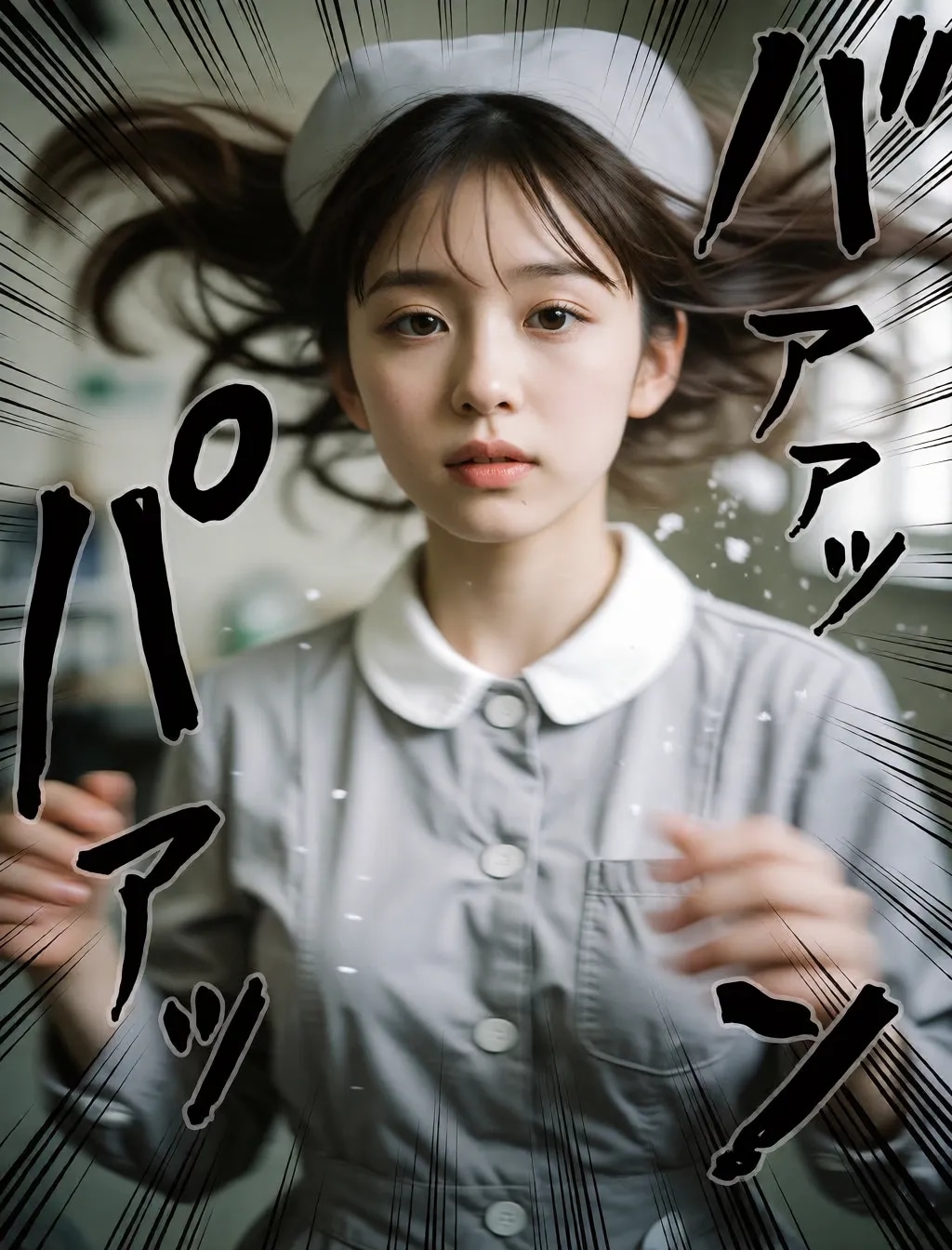 勢いのあるナース