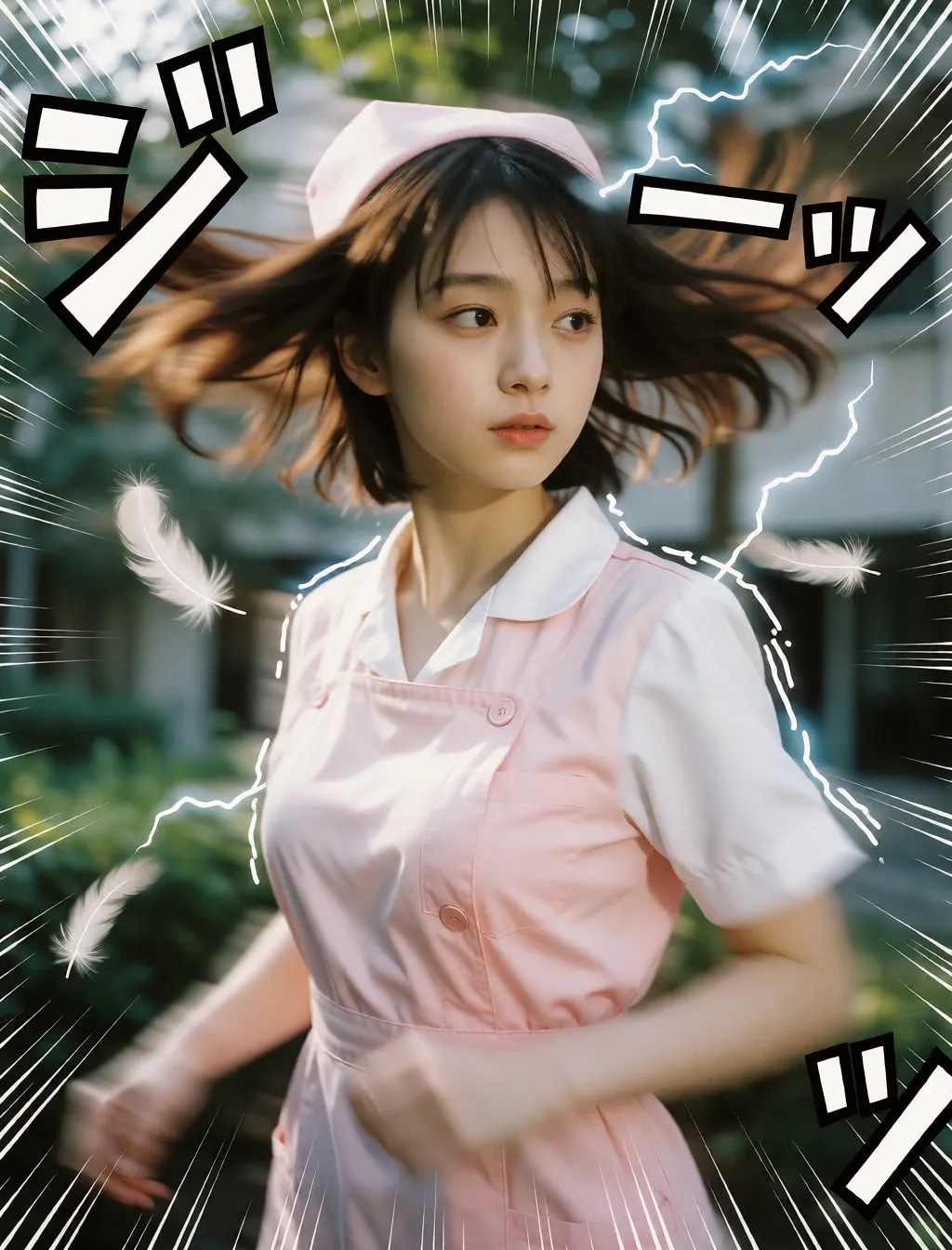 勢いのあるナース
