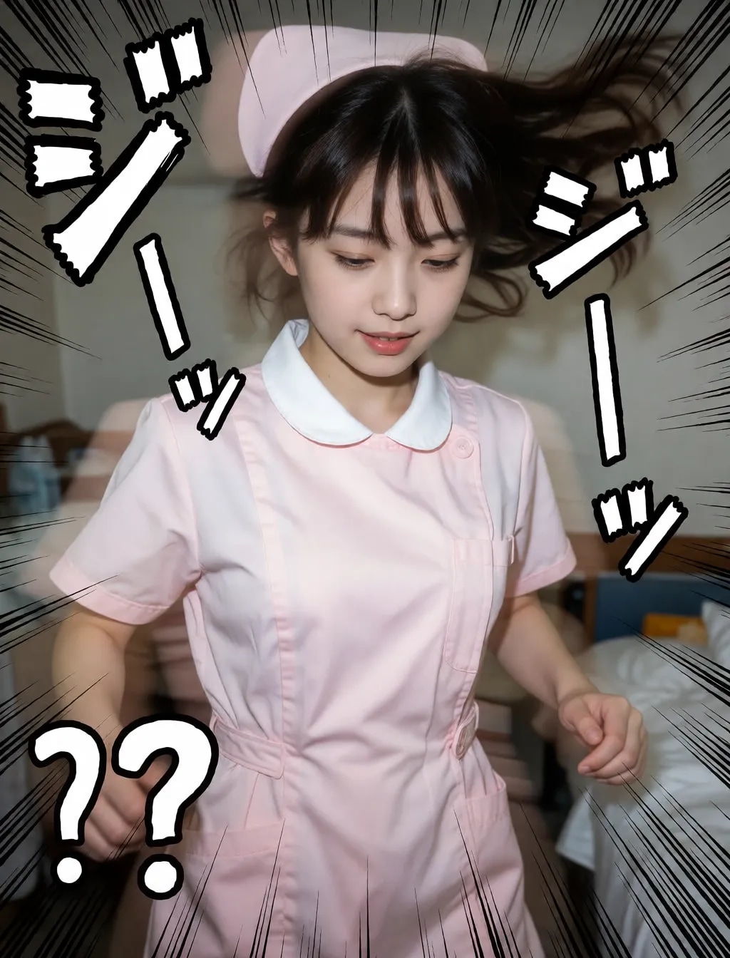勢いのあるナース