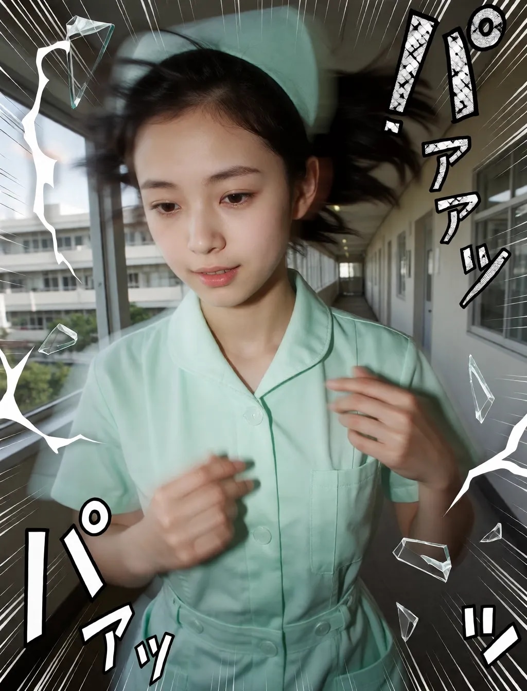 勢いのあるナース