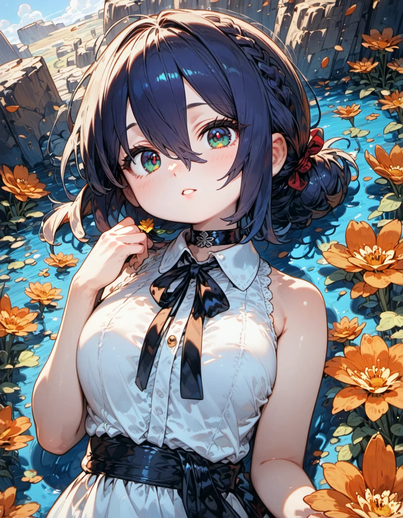 A Lily Listening to the River | の人気AIイラスト・グラビア