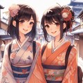 百合女の子達の京都観光💕♪・・着物はレンタルですｗｗ 5枚目