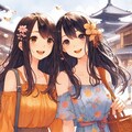 百合女の子達の京都観光💕♪・・着物はレンタルですｗｗ 2枚目