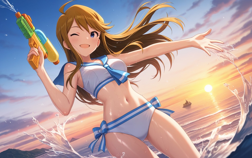 【所恵美誕生日】ウォーターガンバトル