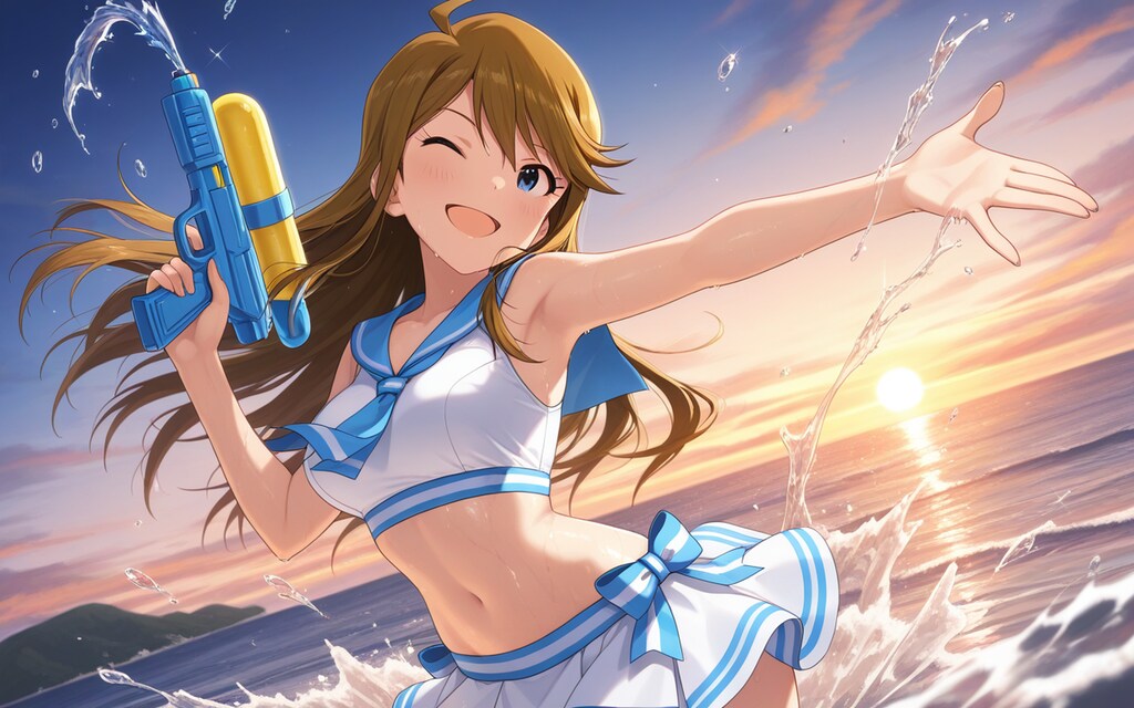 【所恵美誕生日】ウォーターガンバトル