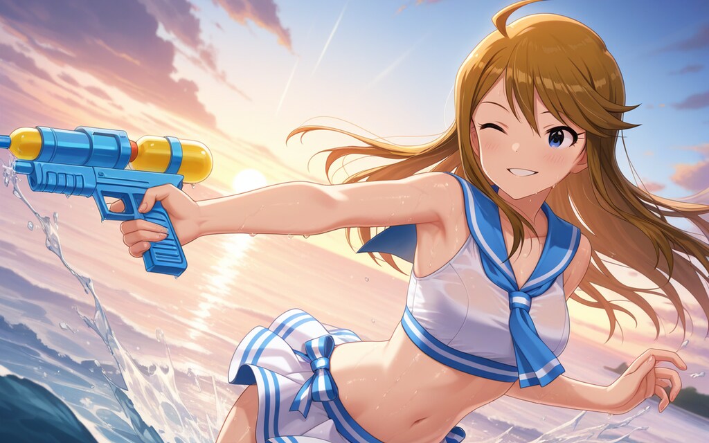 【所恵美誕生日】ウォーターガンバトル