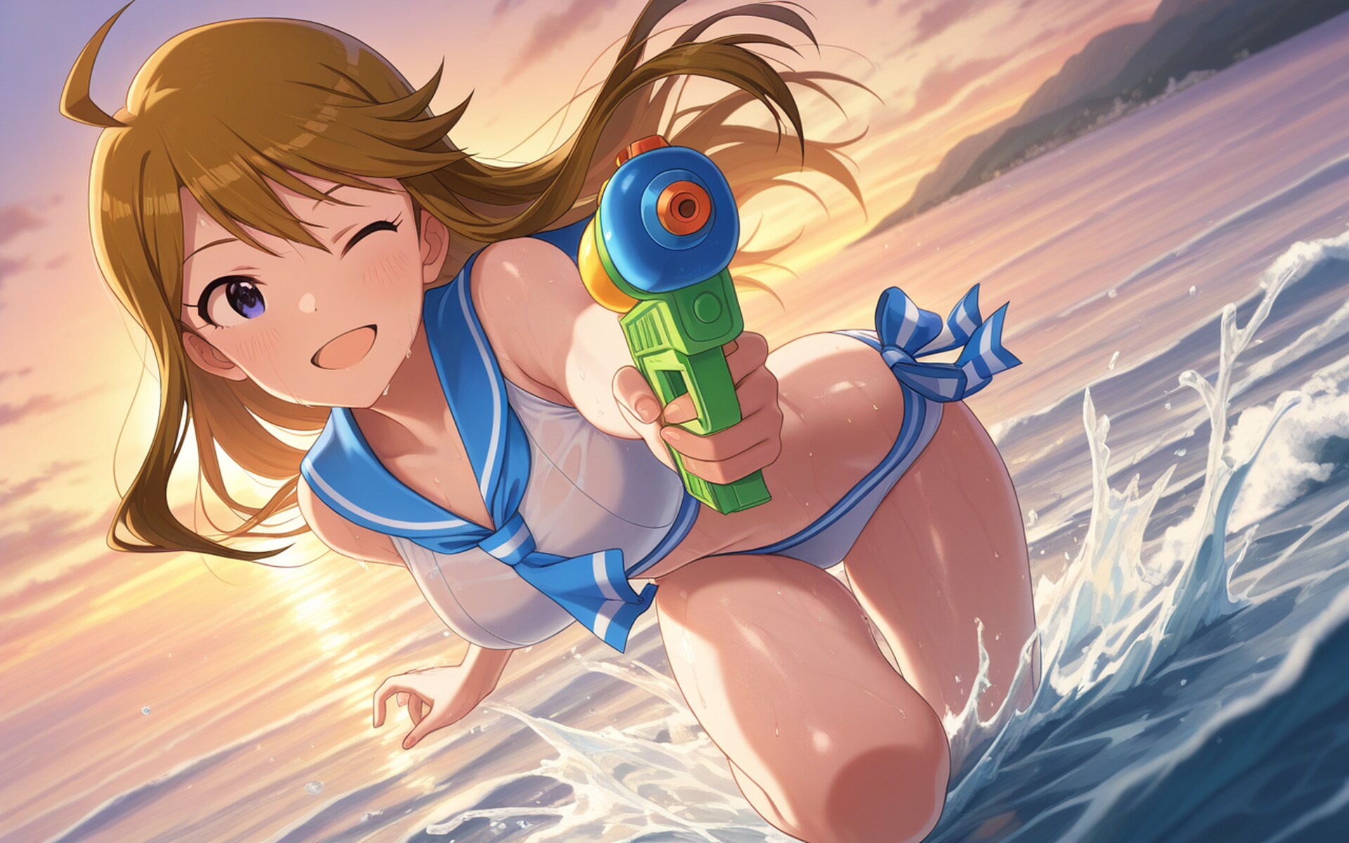 【所恵美誕生日】ウォーターガンバトル