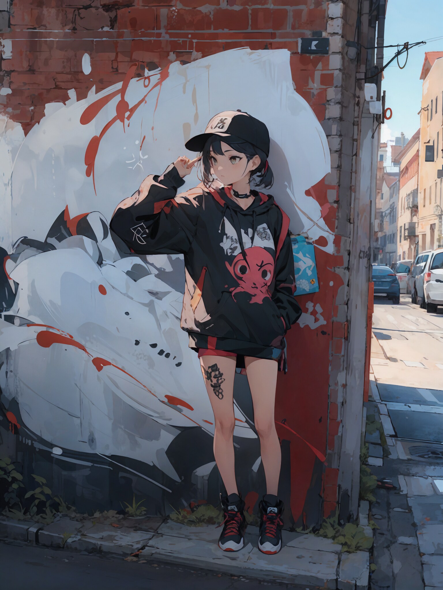 グラフィティと少女