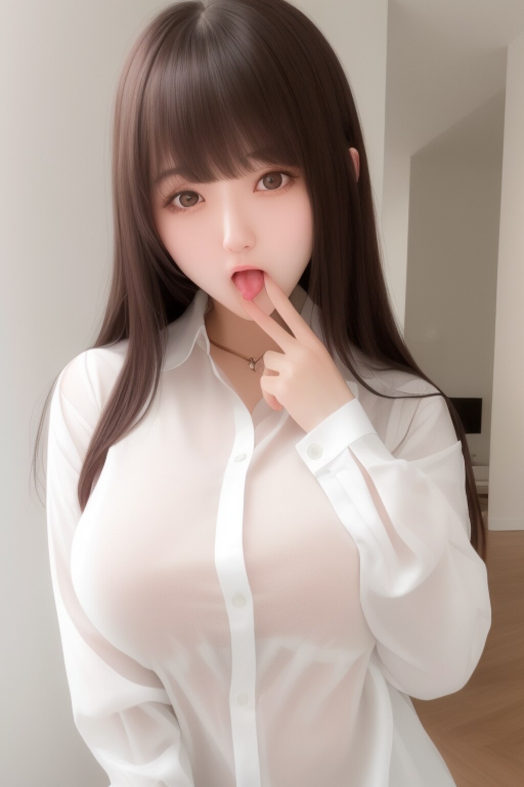 tongue out