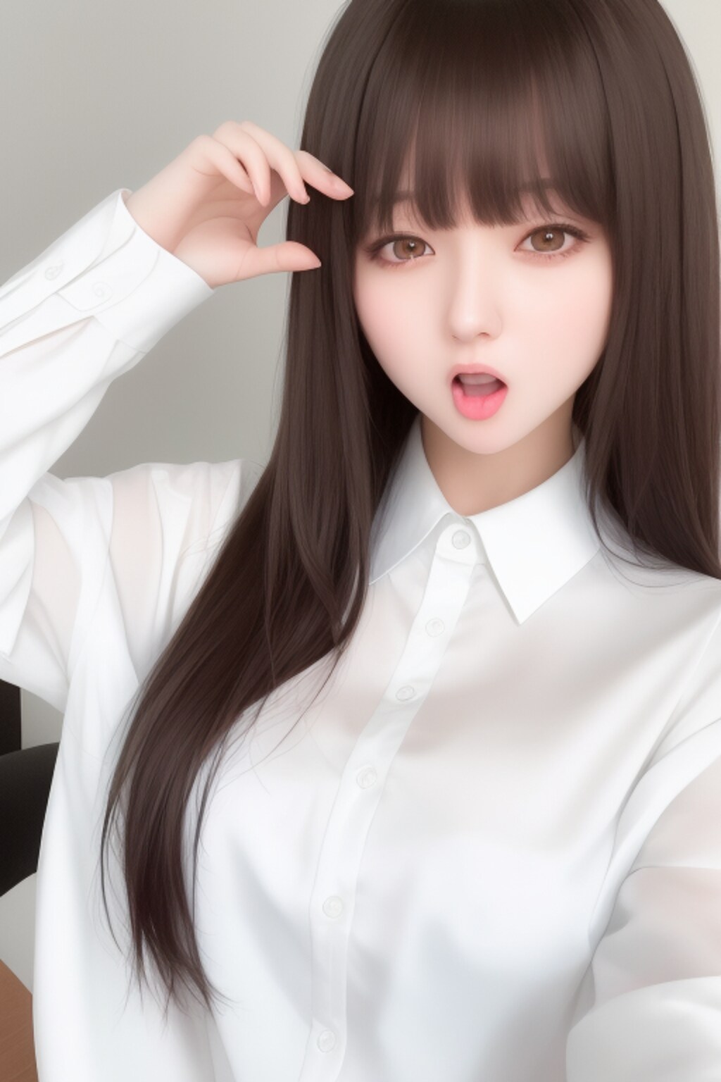 tongue out