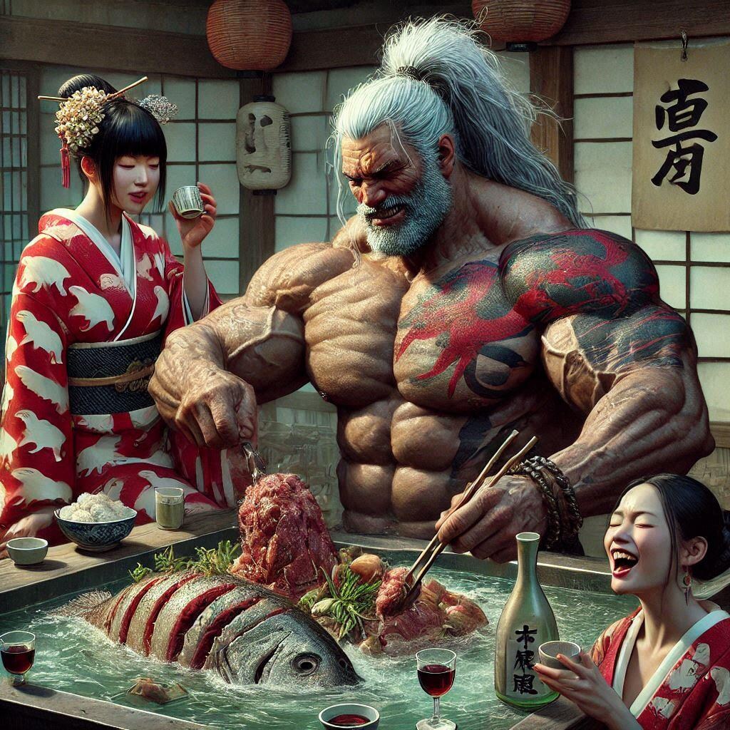 酒池肉林に明け暮れるキツツキノグロウ殿