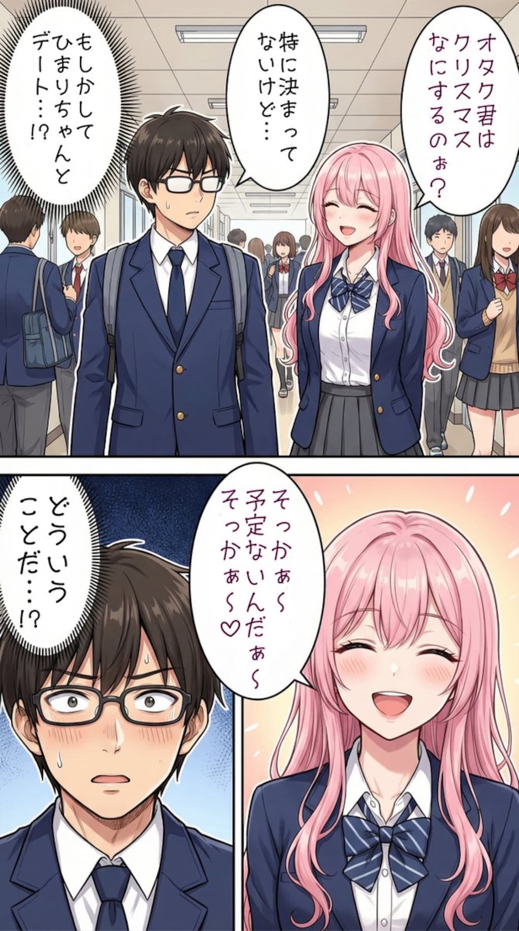 クリスマスにオタク君とデートをする一軍ギャルズ