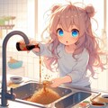 だばぁチャレンジの小さな女の子 5枚目