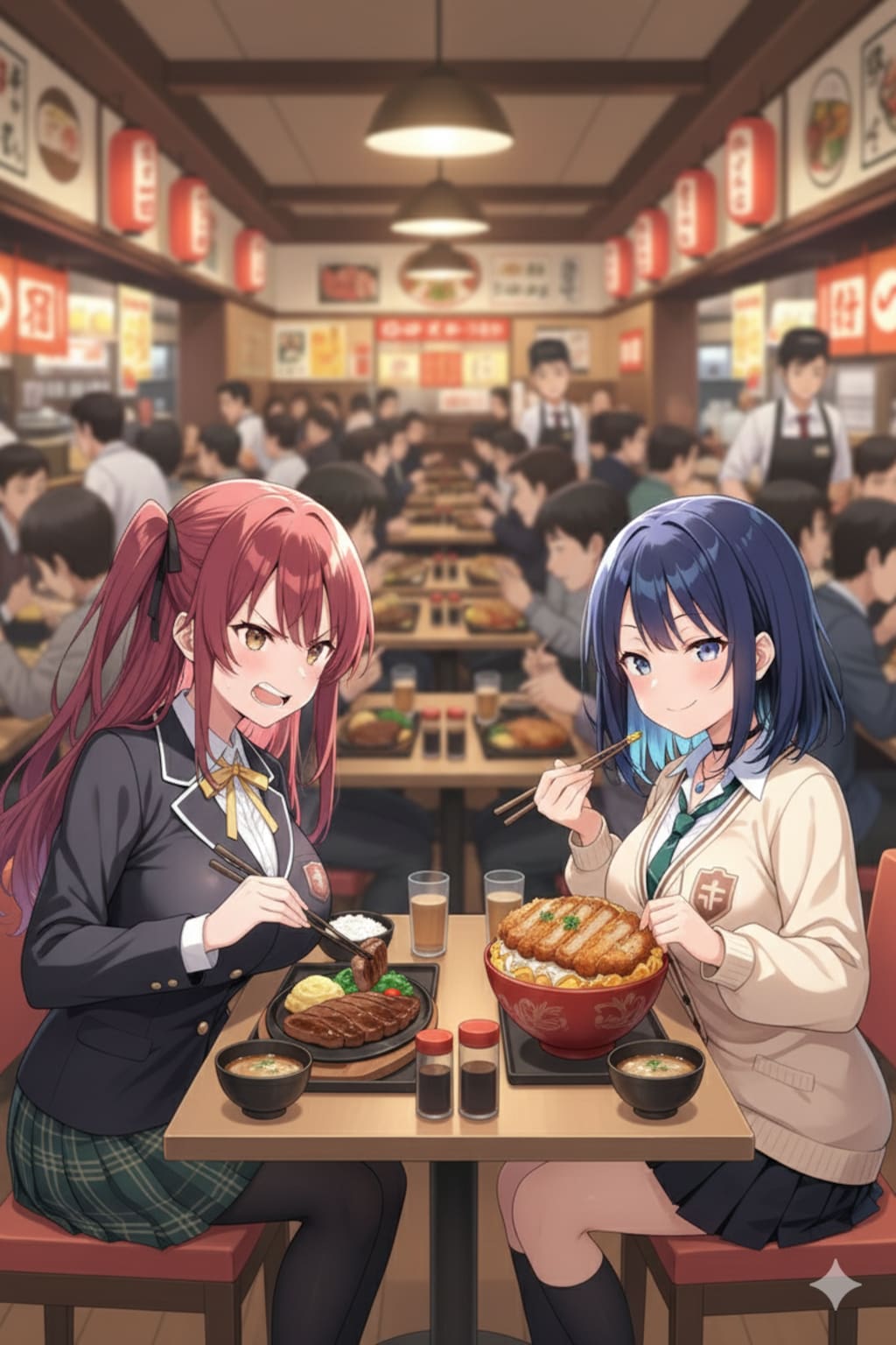 千尋と眞琴っちゃんの相席