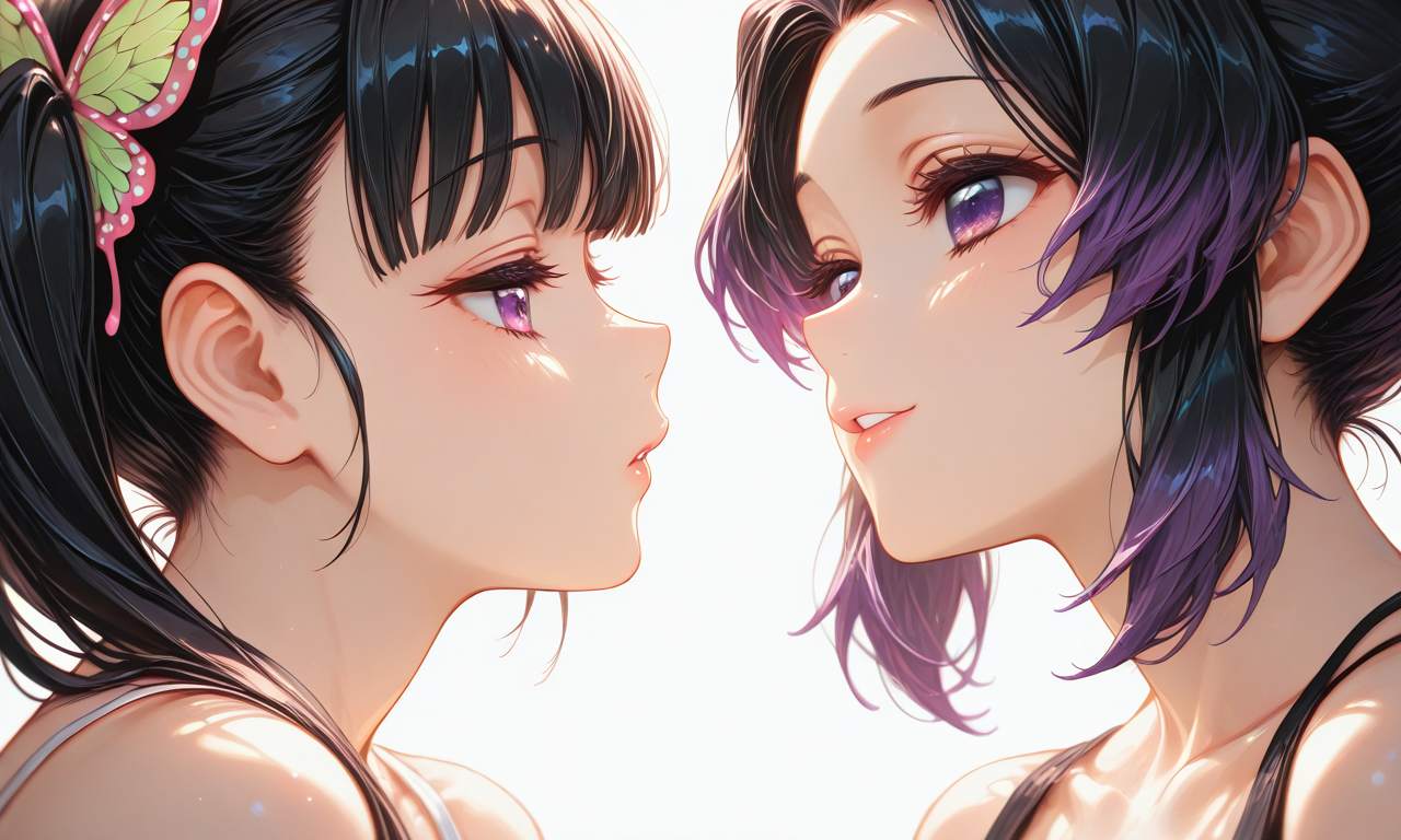 胡蝶しのぶと栗花落カナヲ