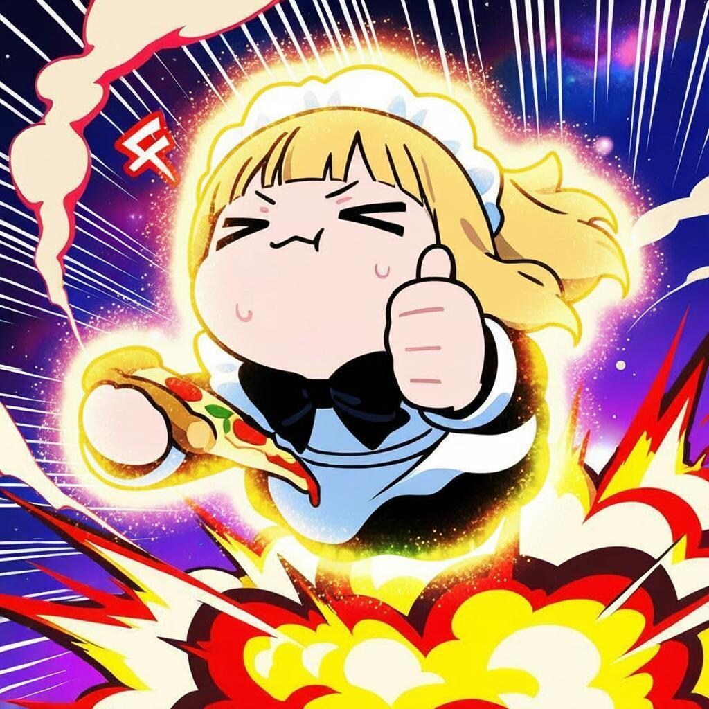 Nano Banana お試しメイドちゃん🍕🍕