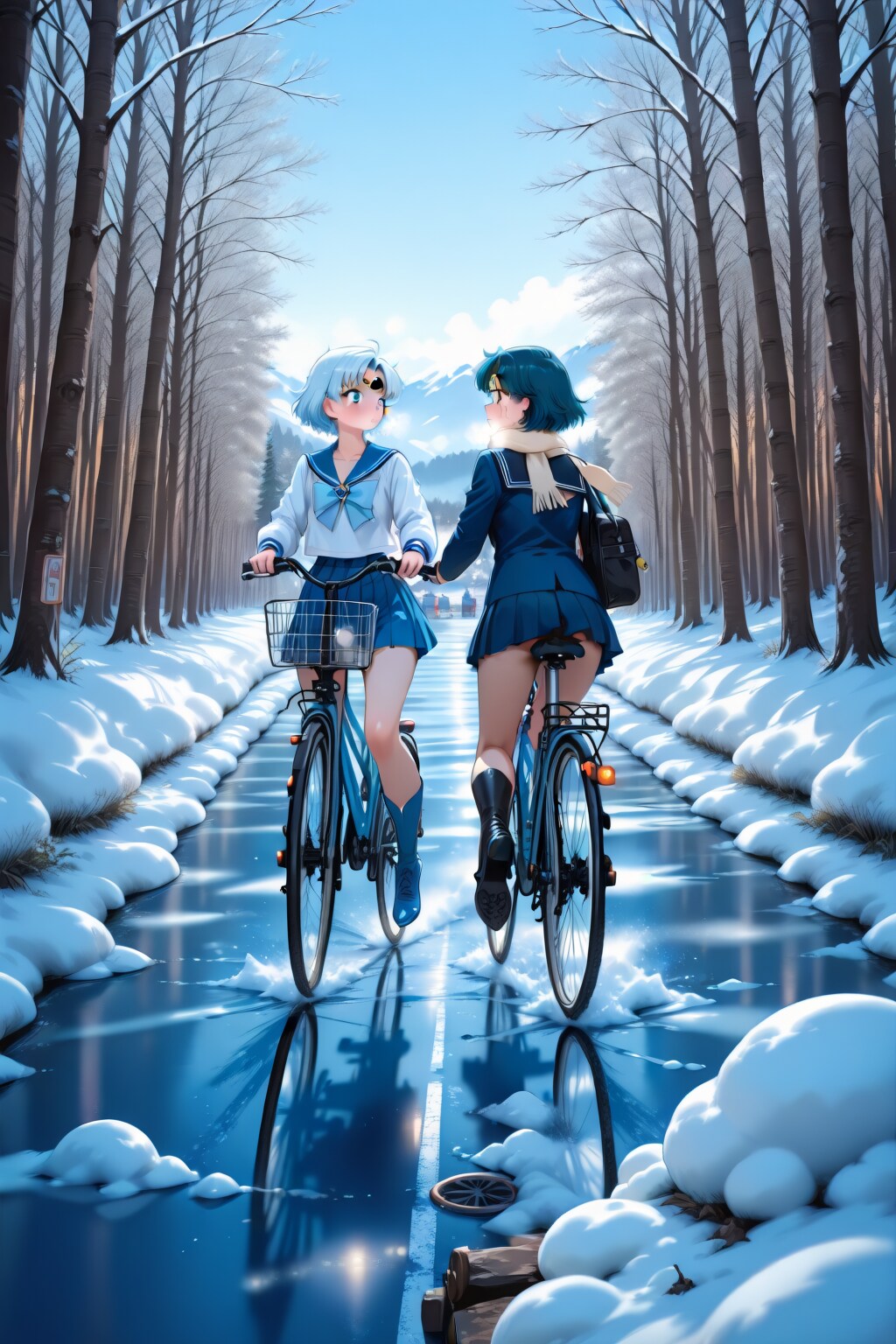 自転車に乗るセー〇ー戦士_LUV