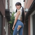 美脚ジーンズの妹ちゃん 4枚目